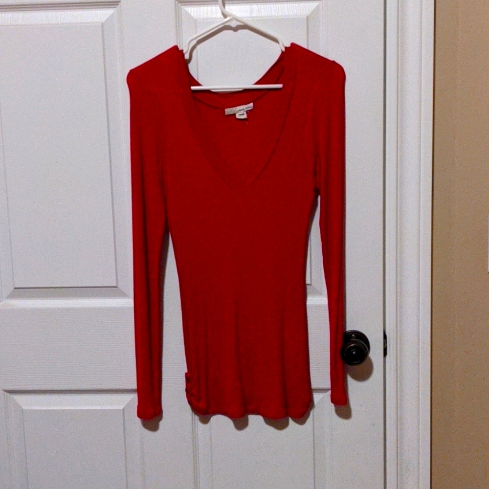 V- neck casual blouse